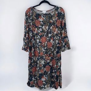 Floral Mid Length Dress